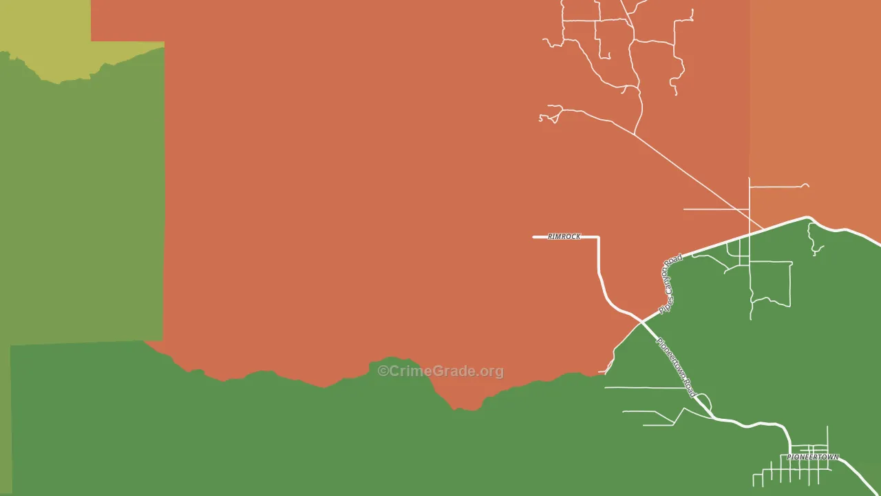 Rimrock, CA Map of Drug-Related Crime Rates
