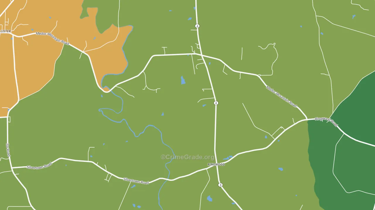 Ringwood, NC Map of Drug-Related Crime Rates