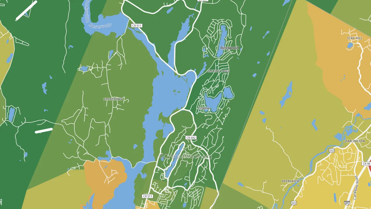 Ringwood, NJ Map of Drug-Related Crime Rates