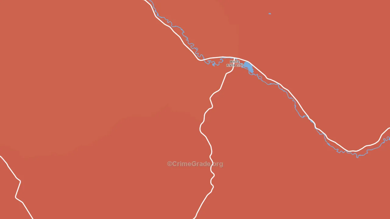 Rio Blanco County, CO Map of Drug-Related Crime Rates