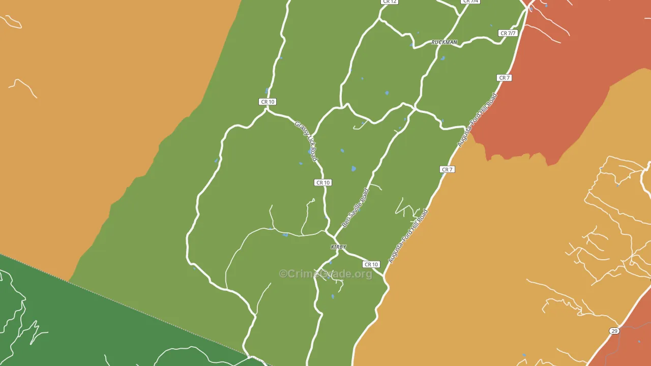 Rio, WV Map of Drug-Related Crime Rates