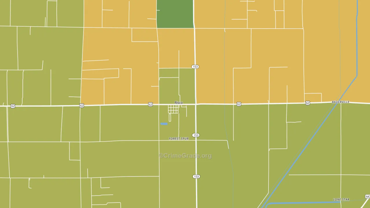 Risco, MO Map of Drug-Related Crime Rates