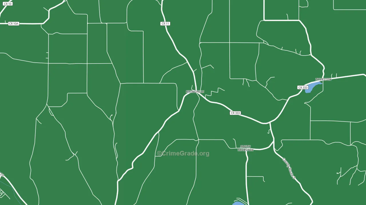 Risingville, NY Map of Drug-Related Crime Rates