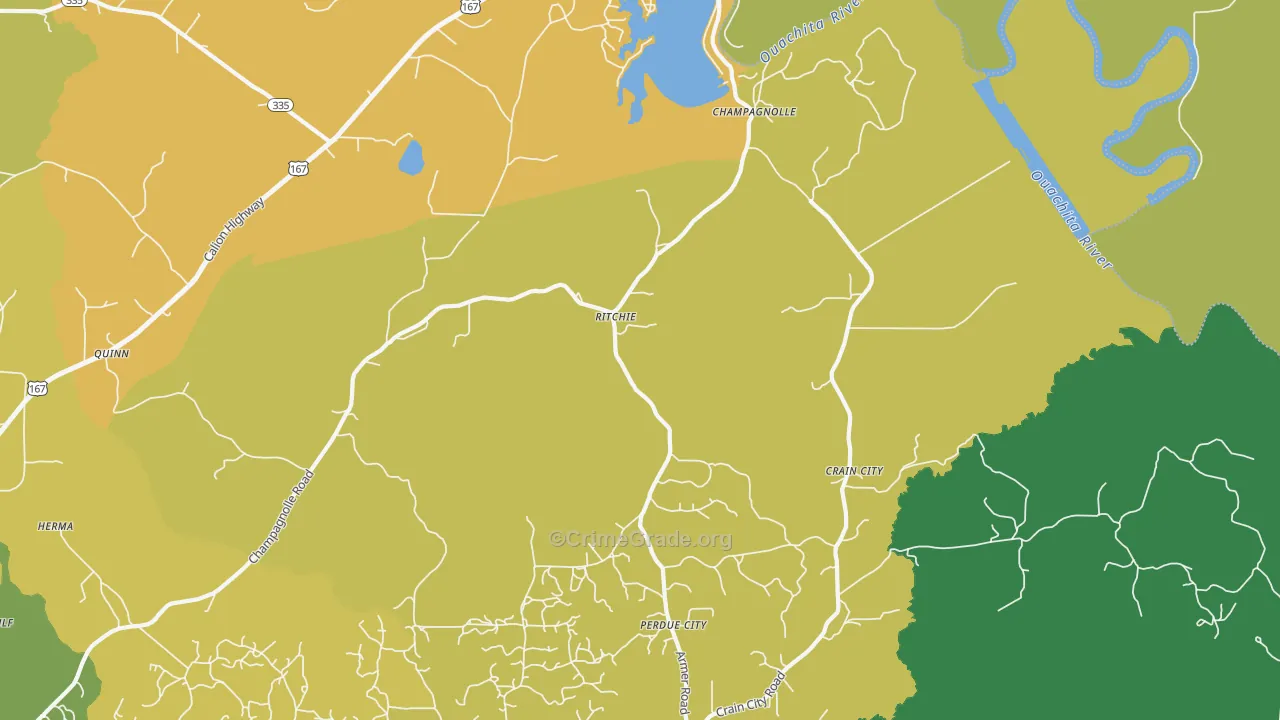 Ritchie, AR Map of Drug-Related Crime Rates