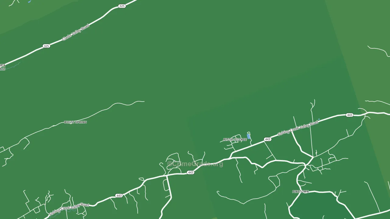 Ritzie Village, PA Map of Drug-Related Crime Rates