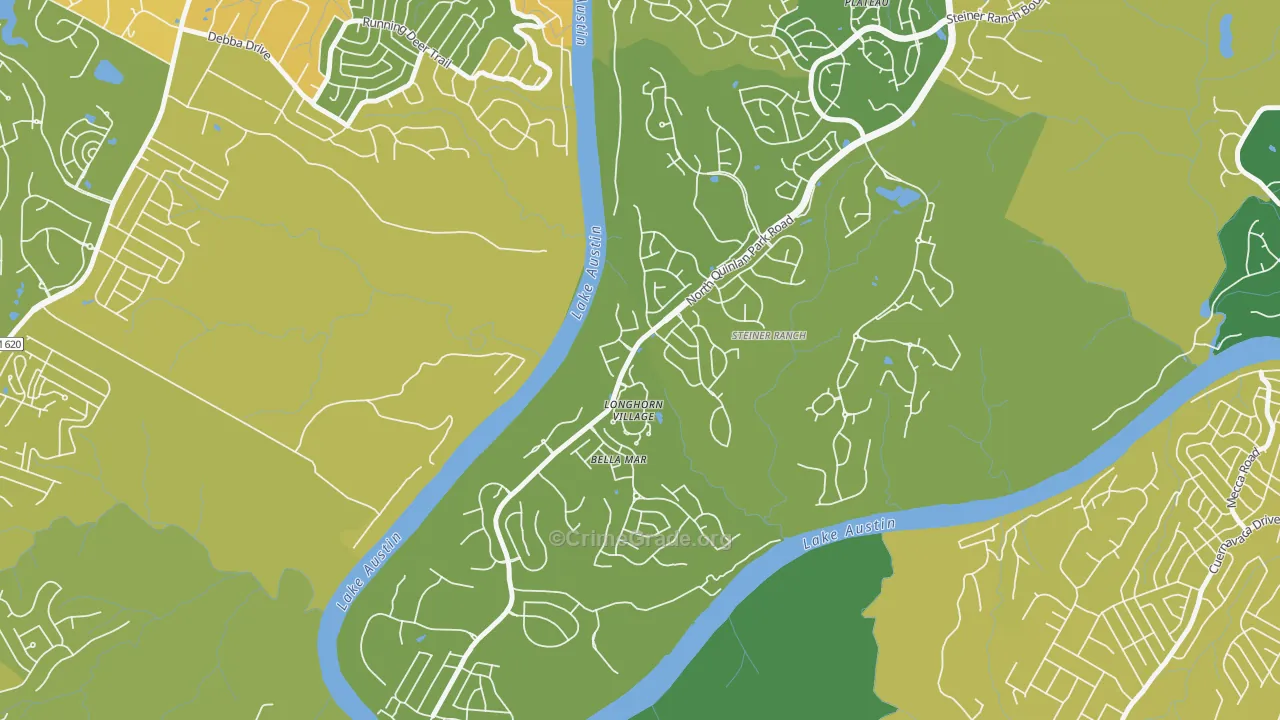 River Dance at Steiner Ranch, Austin, TX Map of Drug-Related Crime Rates