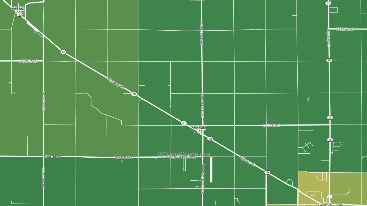 Riverdale, NE Map of Drug-Related Crime Rates