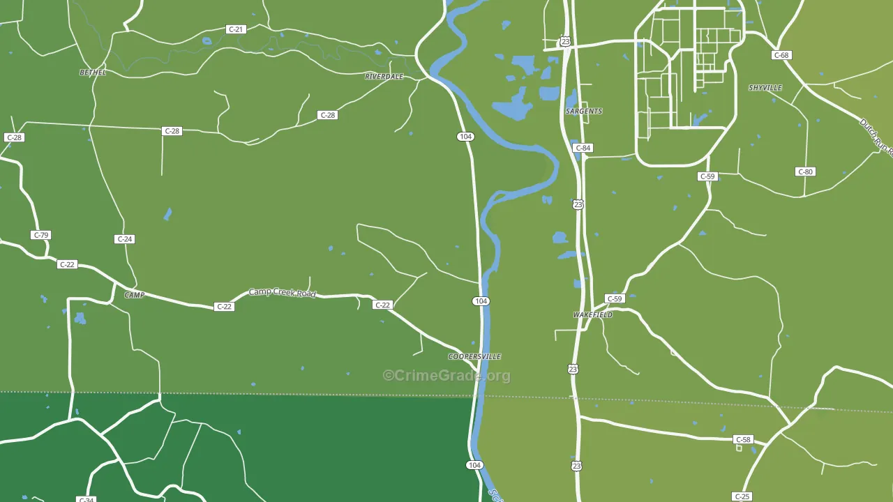 Riverdale, OH Map of Drug-Related Crime Rates