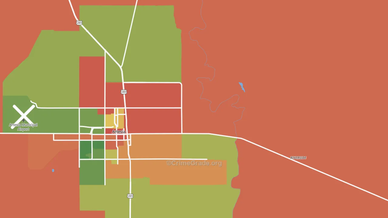 Riverside, NM Map of Drug-Related Crime Rates