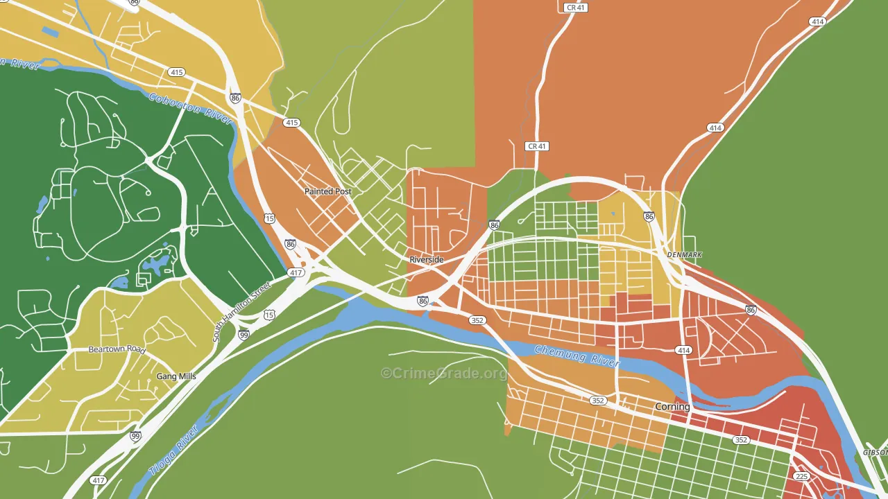 Riverside, NY Map of Drug-Related Crime Rates