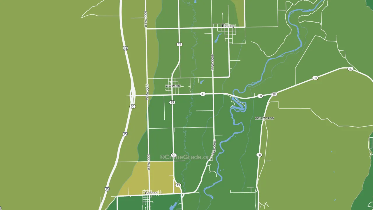 Riverside, UT Map of Drug-Related Crime Rates