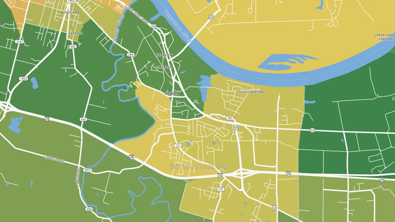 Riverview, KY Map of Drug-Related Crime Rates