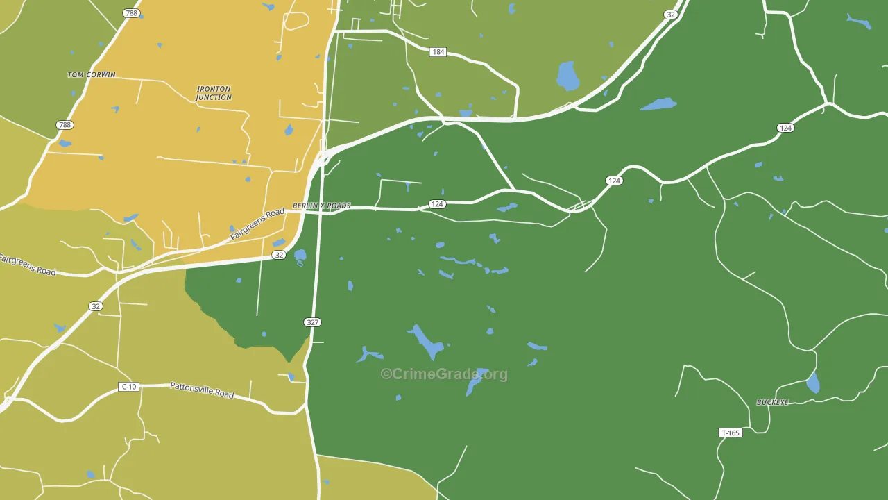 Roads, OH Map of Drug-Related Crime Rates