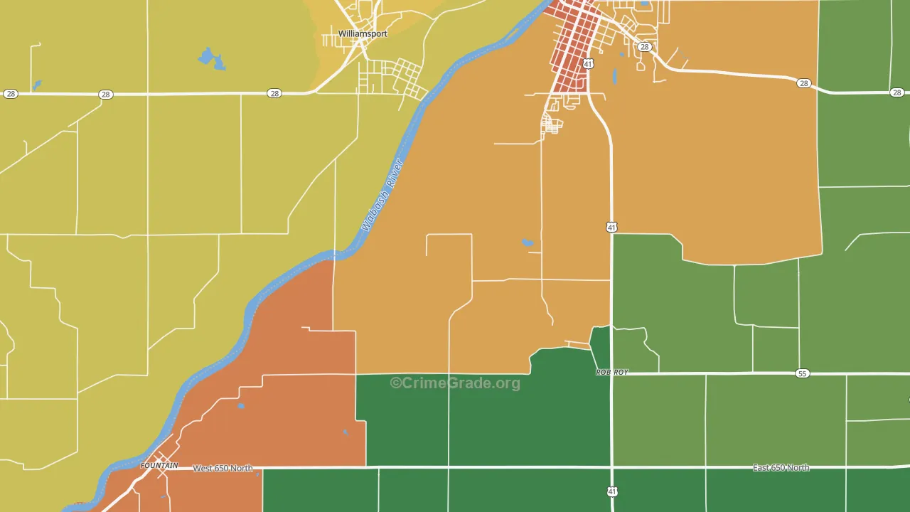 Rob Roy, IN Map of Drug-Related Crime Rates