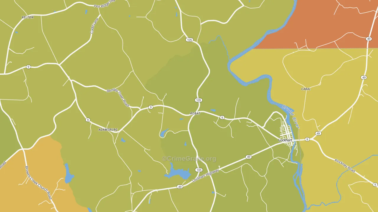 Robat, SC Map of Drug-Related Crime Rates