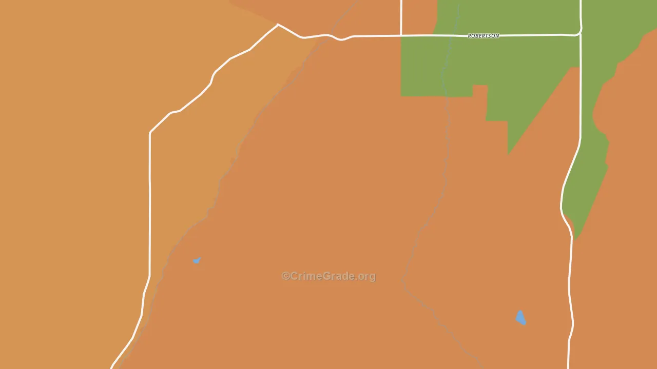Robertson, WY Map of Drug-Related Crime Rates