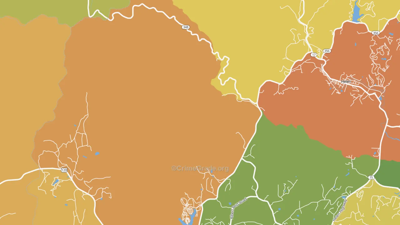 Robertstown, GA Map of Drug-Related Crime Rates