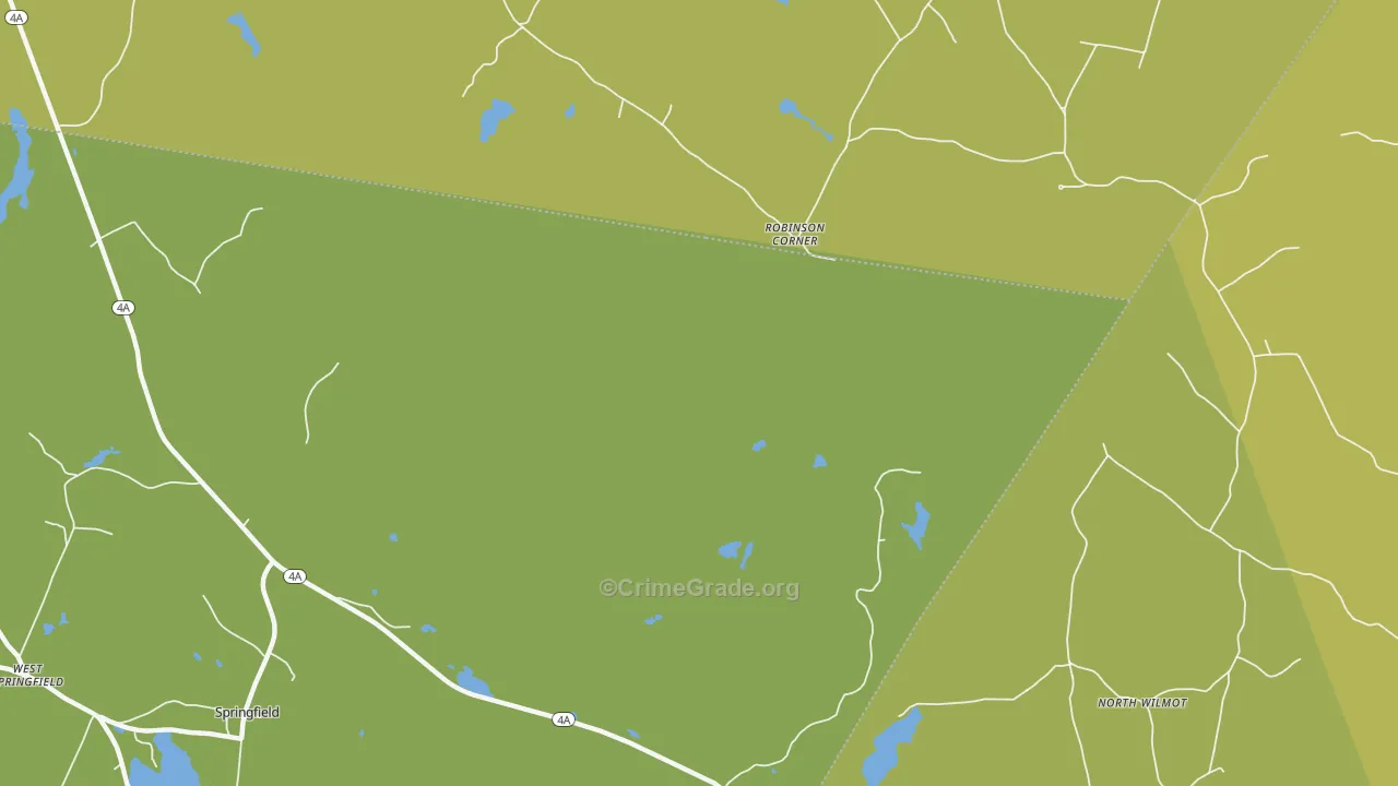Robinson Corner, NH Map of Drug-Related Crime Rates
