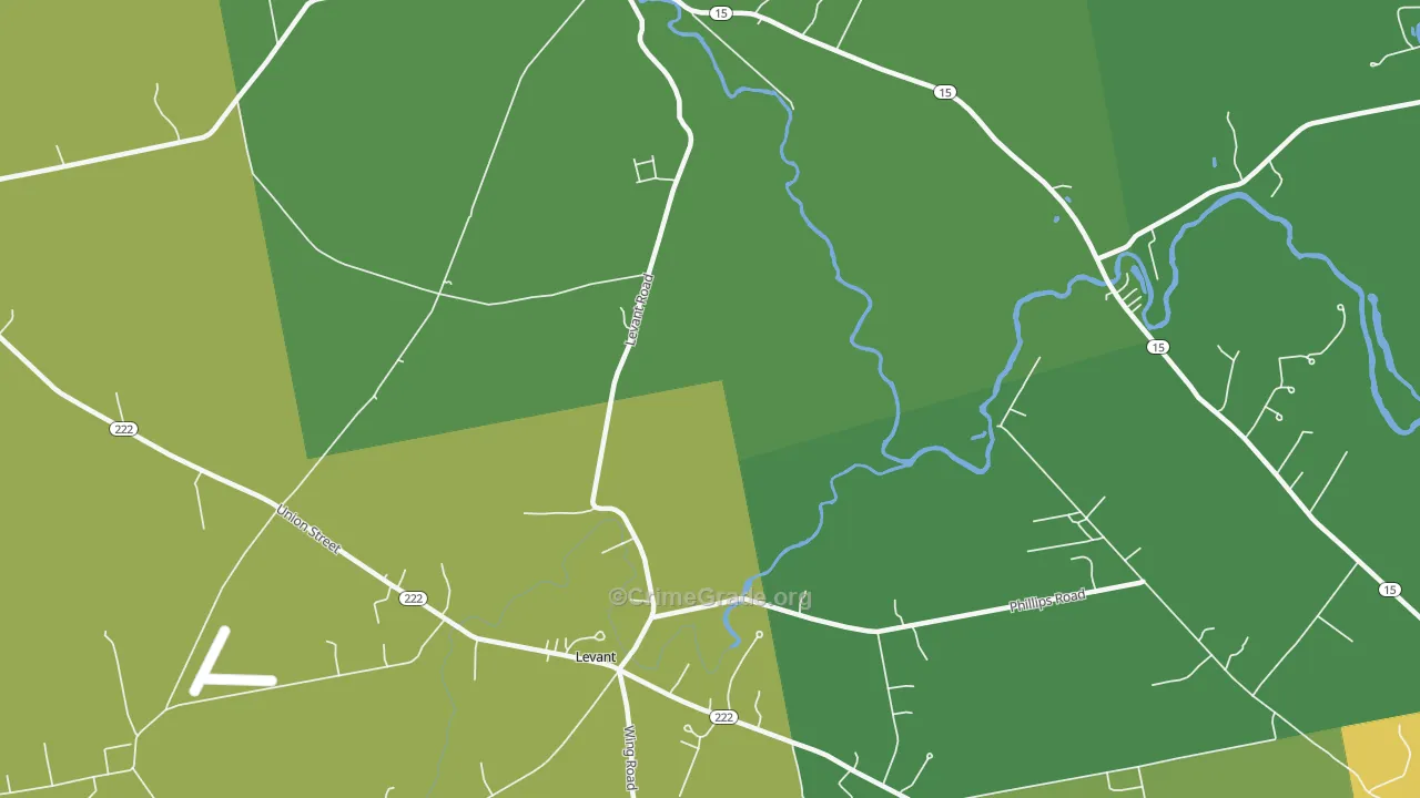 Robyville, ME Map of Drug-Related Crime Rates