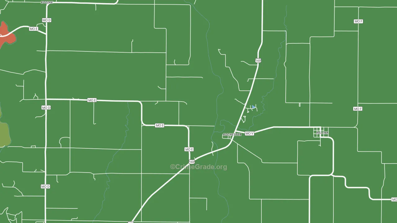 Rochester, MO Map of Drug-Related Crime Rates