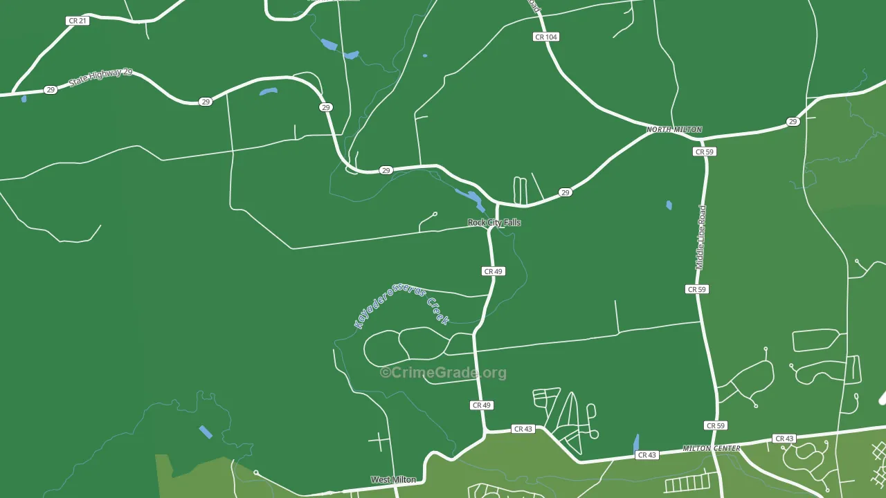 Rock City Falls, NY Map of Drug-Related Crime Rates