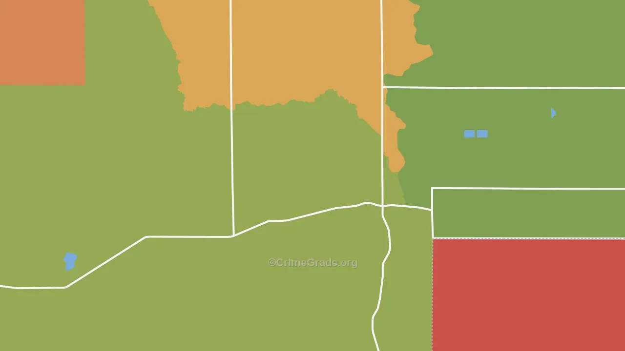 Rock Creek, ID Map of Drug-Related Crime Rates