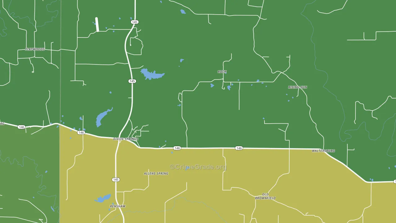 Rock, IL Map of Drug-Related Crime Rates