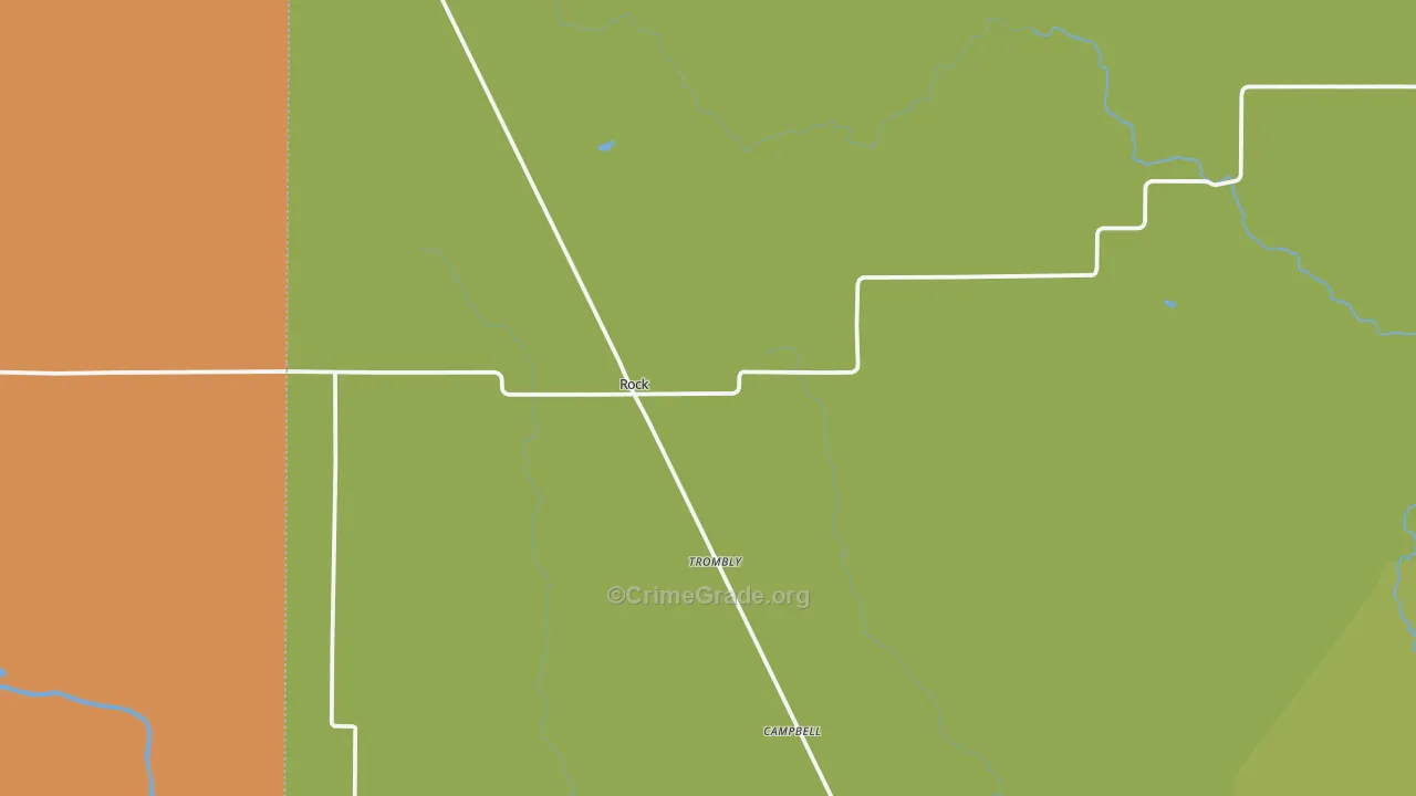 Rock, MI Map of Drug-Related Crime Rates