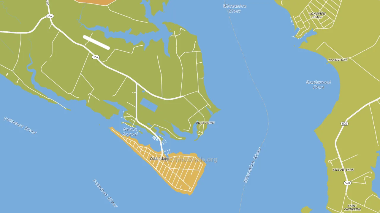 Rock Point, MD Map of Drug-Related Crime Rates