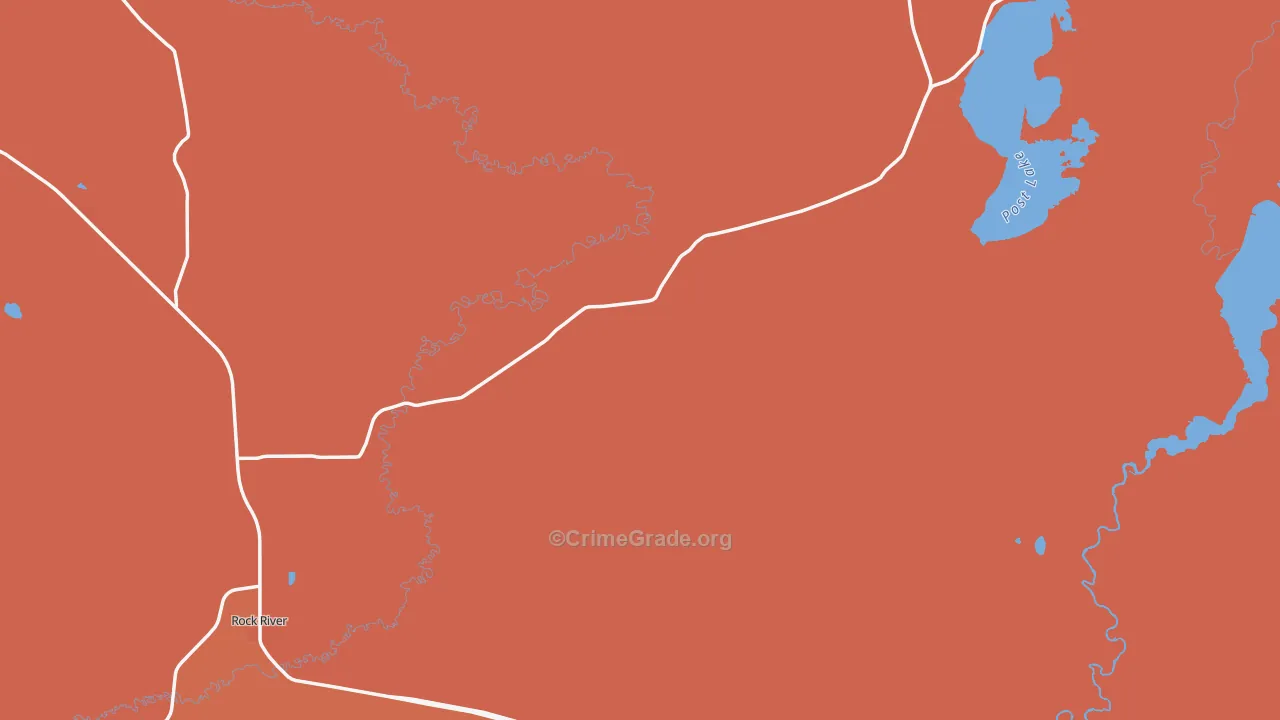 Rock River, WY Map of Drug-Related Crime Rates