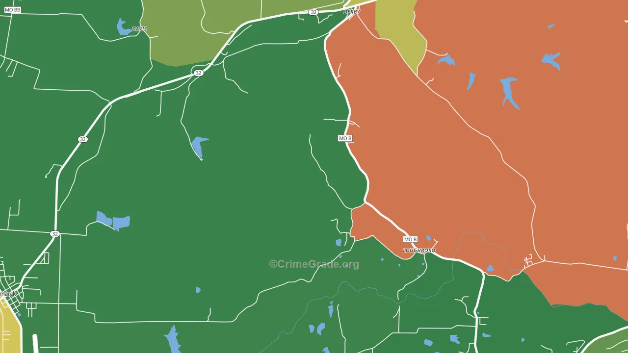Rock Springs, MO Map of Drug-Related Crime Rates