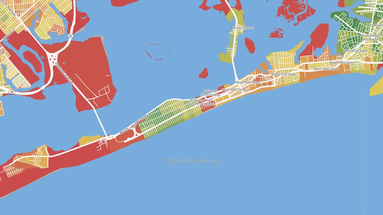 Rockaway Park, Queens, NY Map of Drug-Related Crime Rates