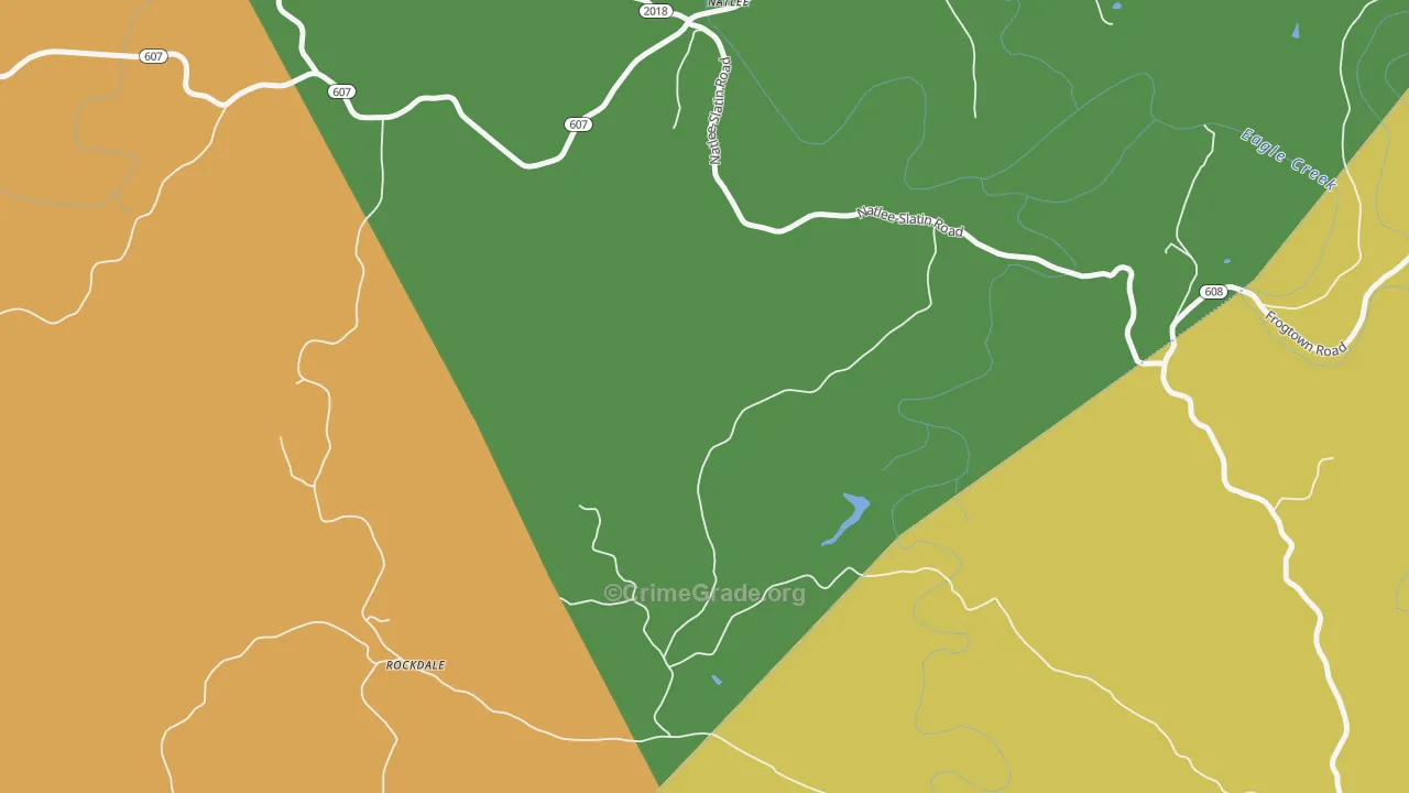 Rockdale, KY Map of Drug-Related Crime Rates