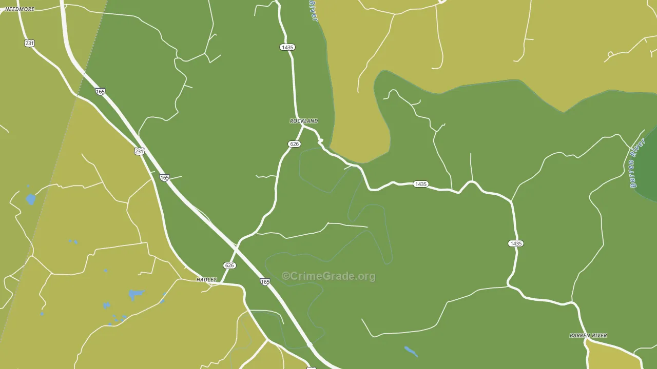 Rockland, KY Map of Drug-Related Crime Rates