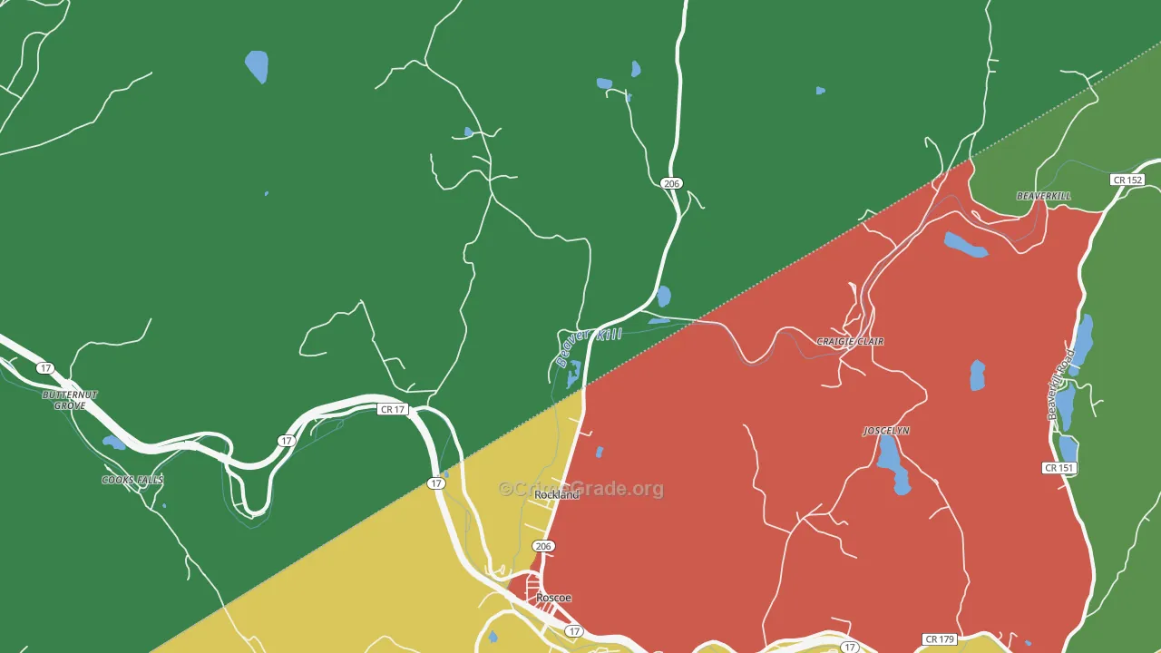 Rockland, NY Map of Drug-Related Crime Rates