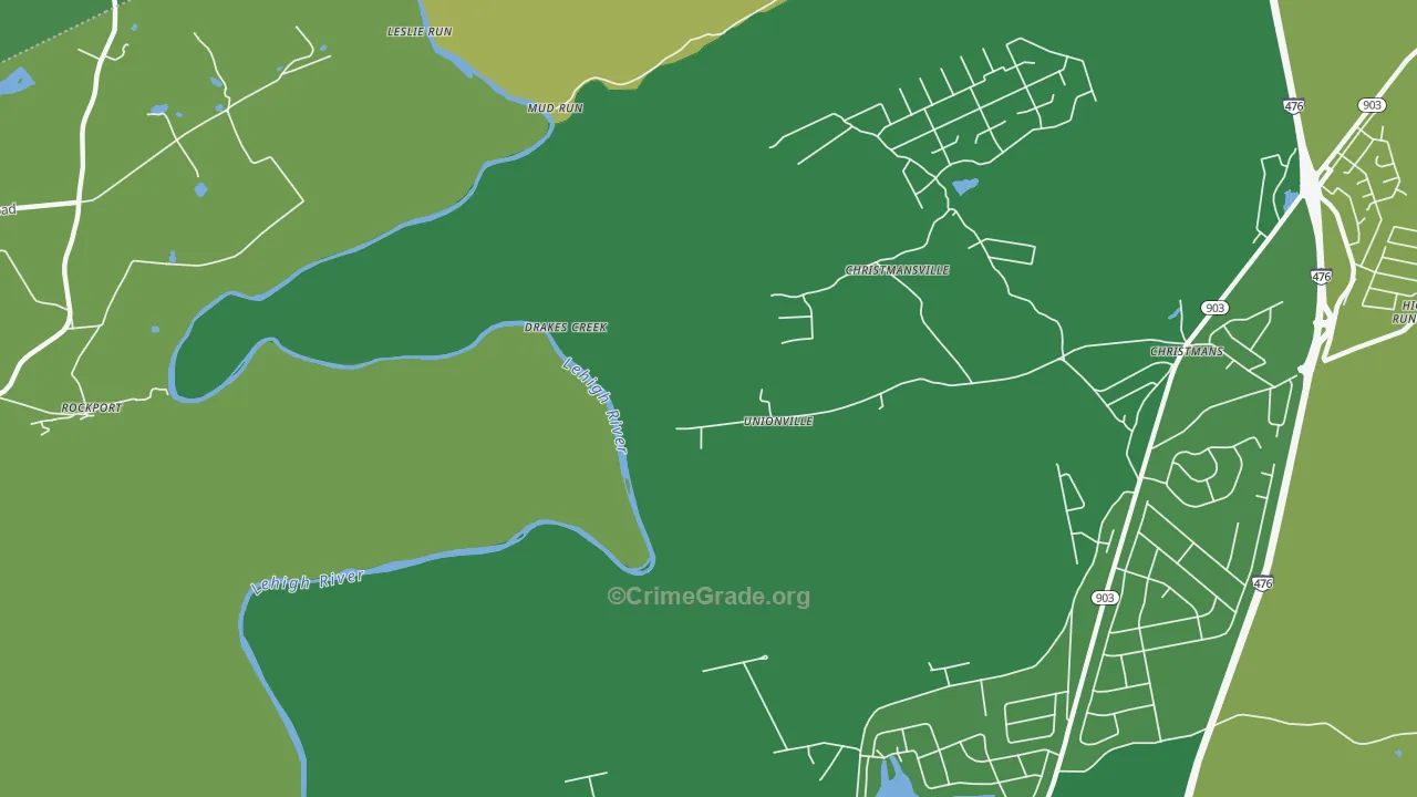 Rockport, PA Map of Drug-Related Crime Rates