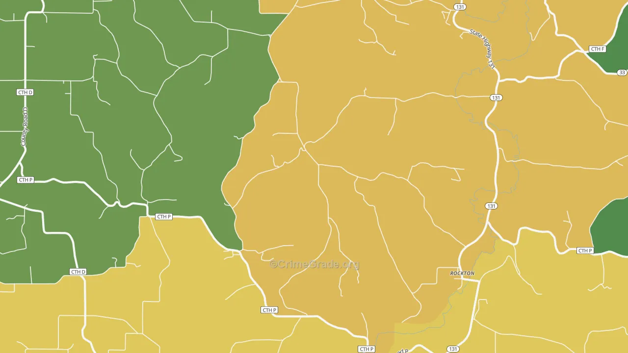 Rockton, WI Map of Drug-Related Crime Rates