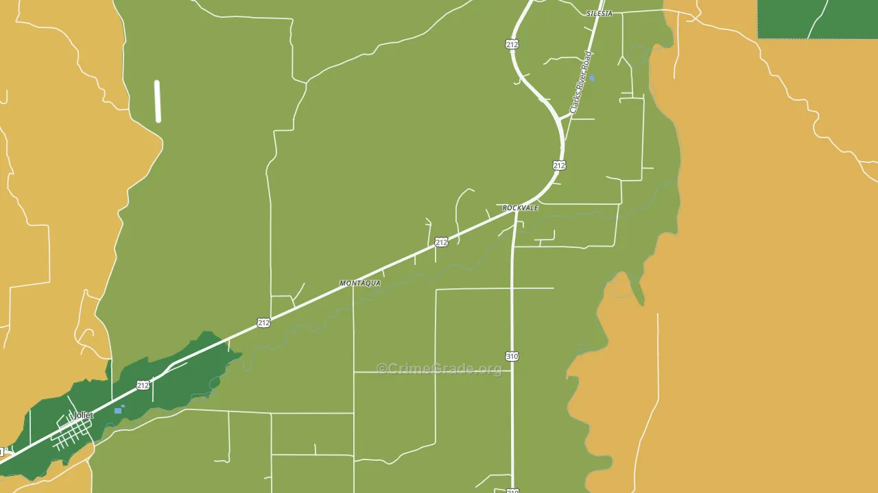 Rockvale, MT Map of Drug-Related Crime Rates