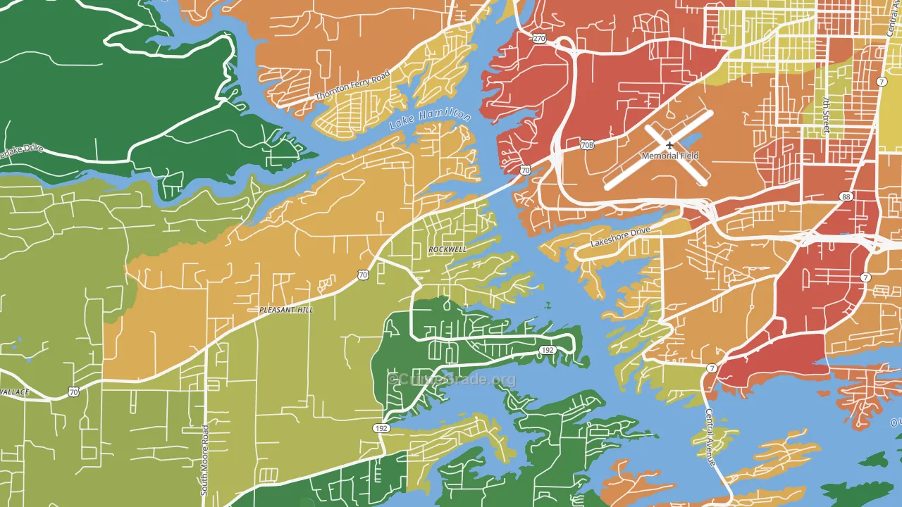 Rockwell, AR Map of Drug-Related Crime Rates