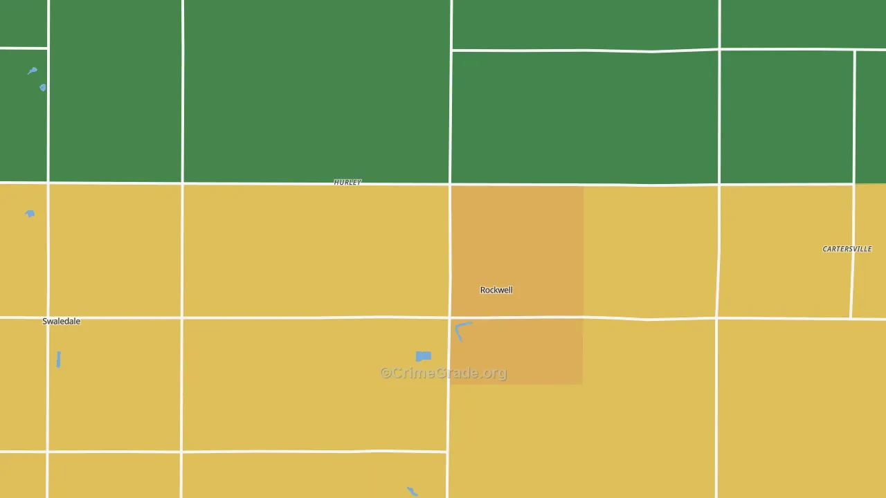 Rockwell, IA Map of Drug-Related Crime Rates