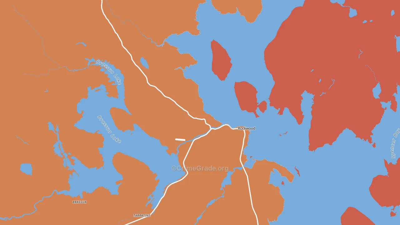 Rockwood, ME Map of Drug-Related Crime Rates