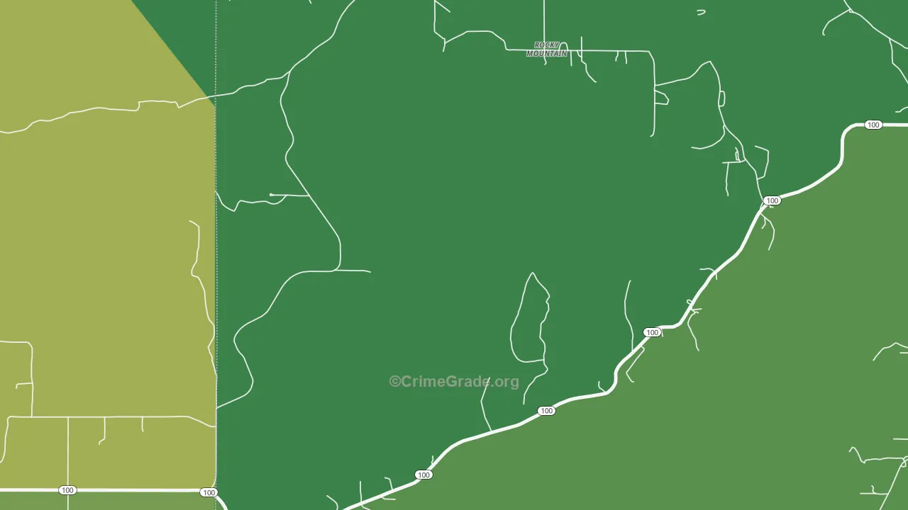 Rocky Mountain, OK Map of Drug-Related Crime Rates