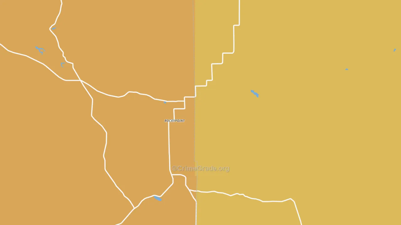 Rockypoint, WY Map of Drug-Related Crime Rates