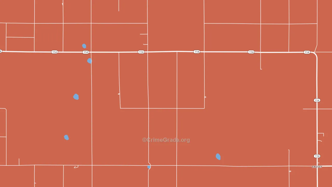 Rogers, NM Map of Drug-Related Crime Rates