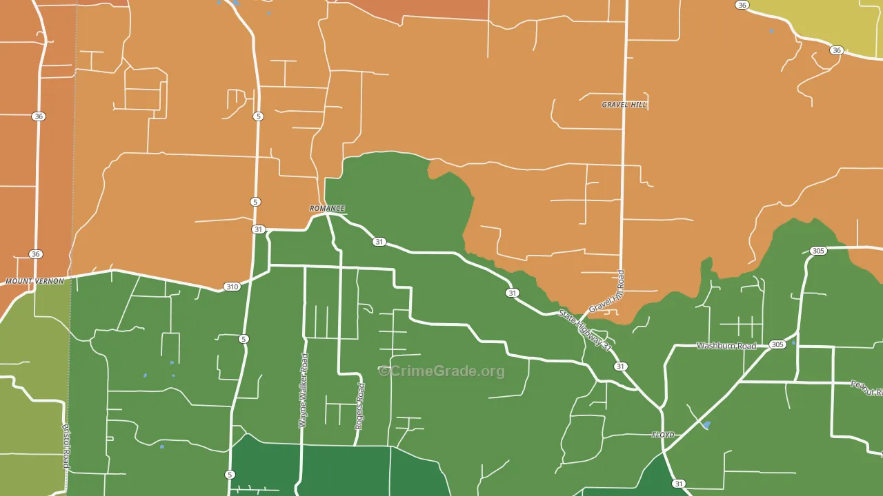 Romance, AR Map of Drug-Related Crime Rates
