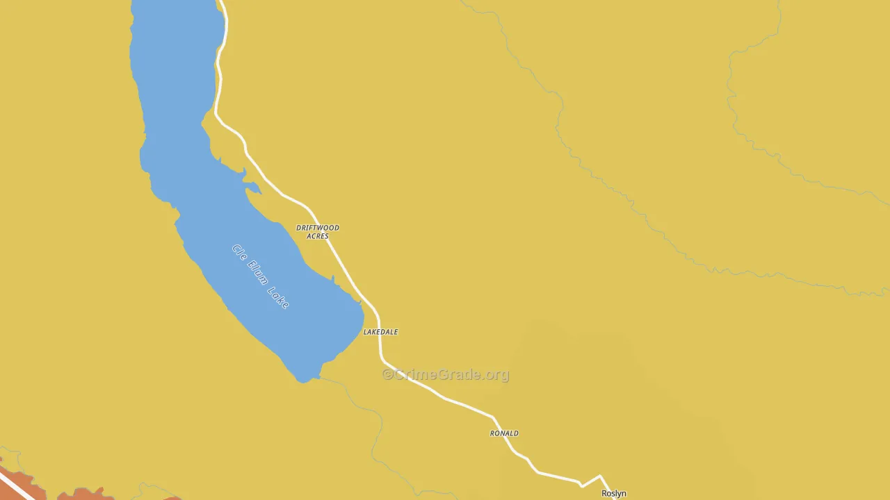 Ronald, WA Map of Drug-Related Crime Rates