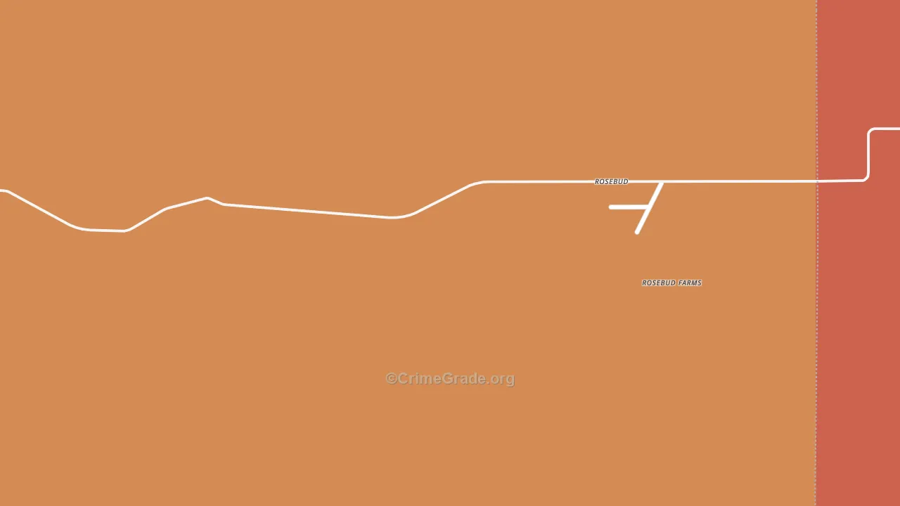 Rosebud, NM Map of Drug-Related Crime Rates