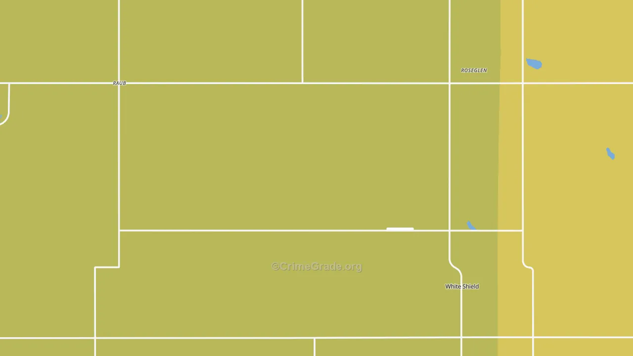 Roseglen, ND Map of Drug-Related Crime Rates