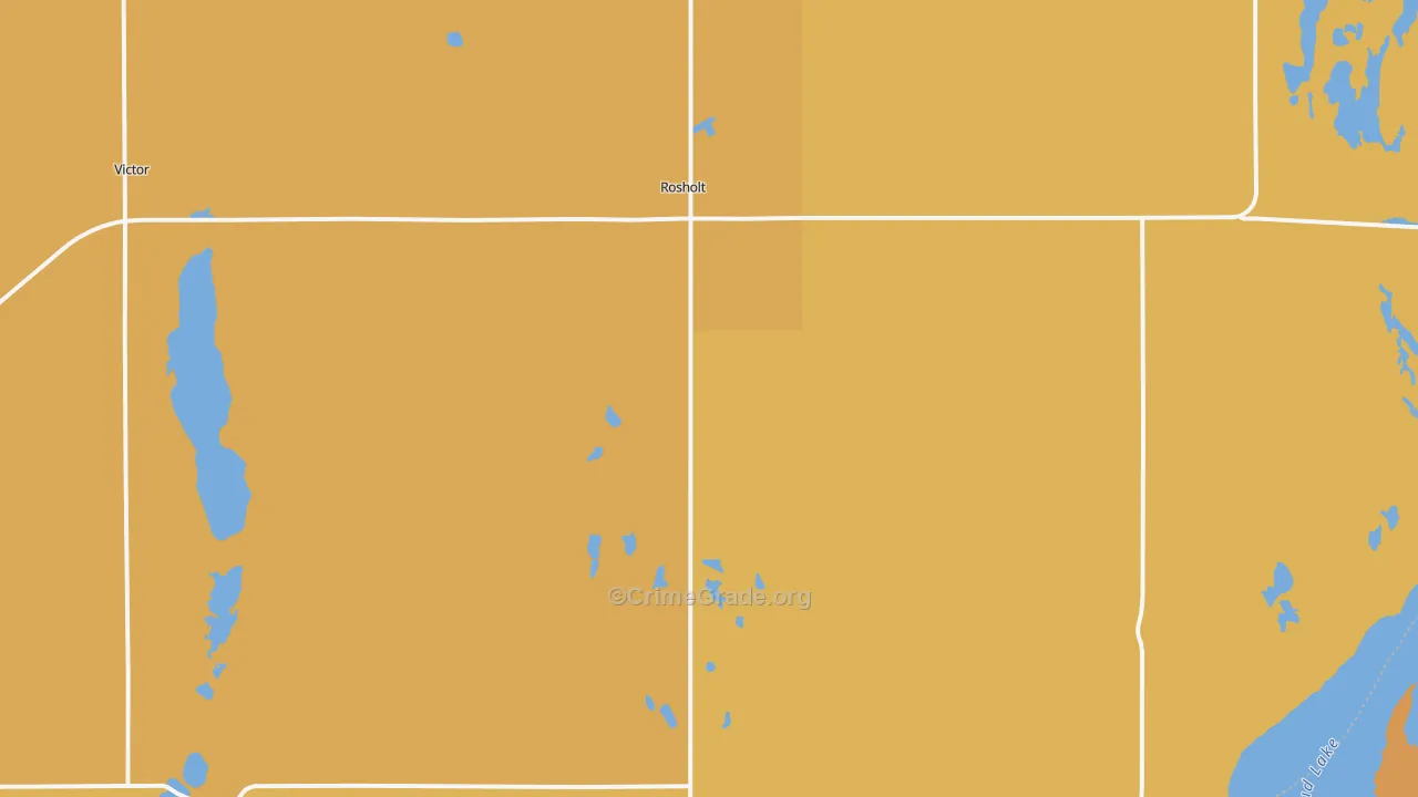 Rosholt, SD Map of Drug-Related Crime Rates