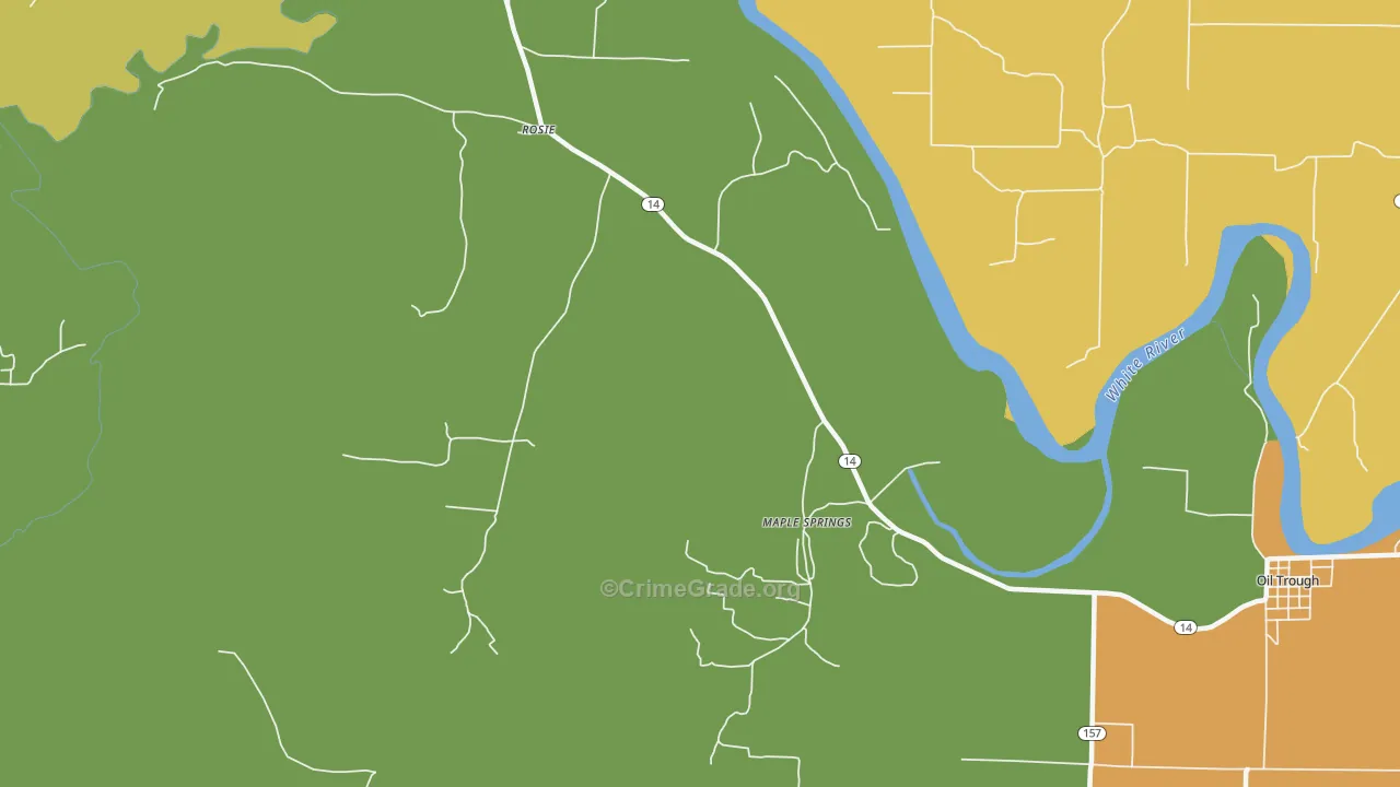 Rosie, AR Map of Drug-Related Crime Rates